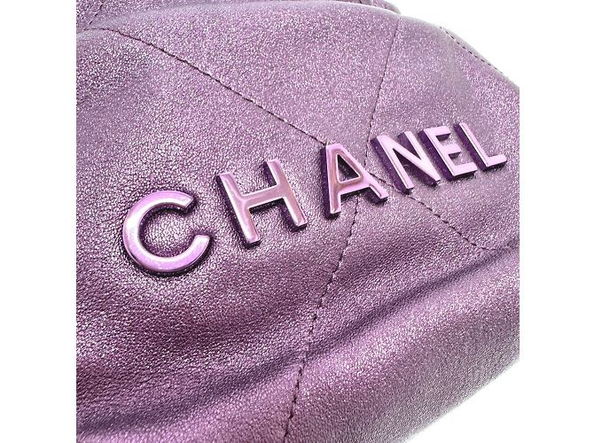 Borsa a spalla viola glitter Chanel AS3980 Porpora - vista 6