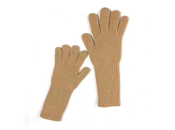 Chanel CC Coco Mark lange Handschuhe Beige - vue 2
