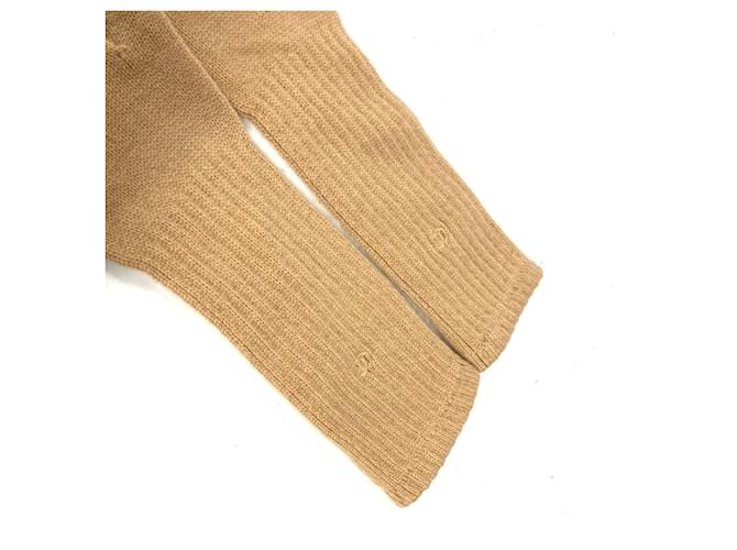 Chanel CC Coco Mark lange Handschuhe Beige - vue 4