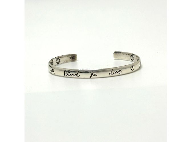 Bracciale Gucci 454287 Blind for Love Argento - vista 2