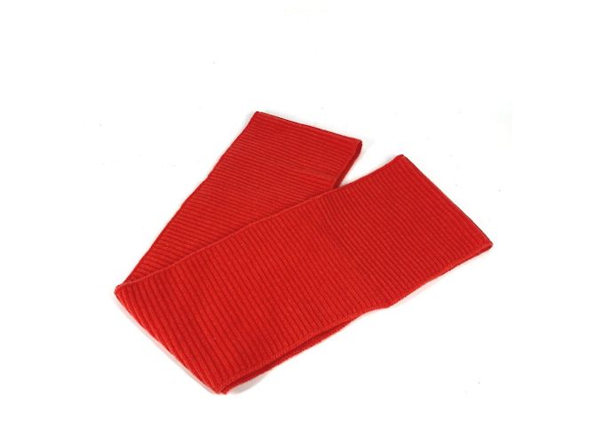 Hermès Sciarpa Snood Hermes H in lana arancione - vista 2