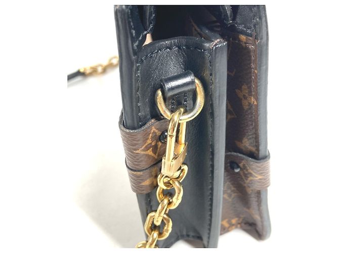 Louis Vuitton Monogram Reverse Trunk Clutch Bag Brown Beige - view 13