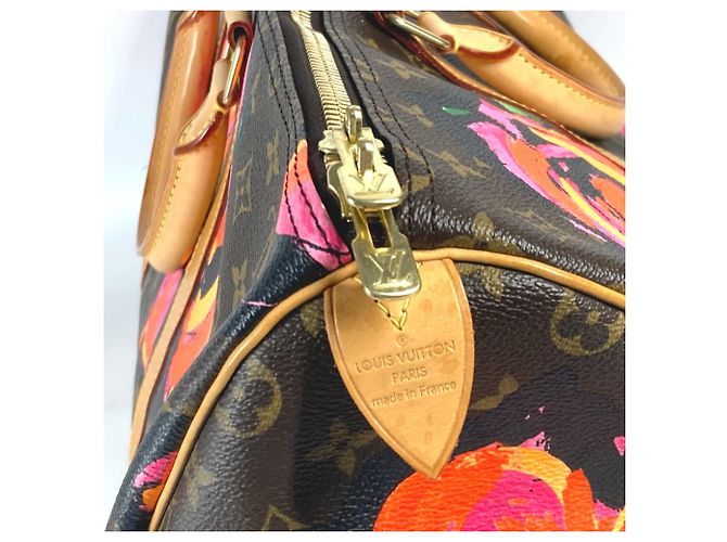 Borsa Keepall 50 Monogram Rose Louis Vuitton Marrone Rosa - vista 10