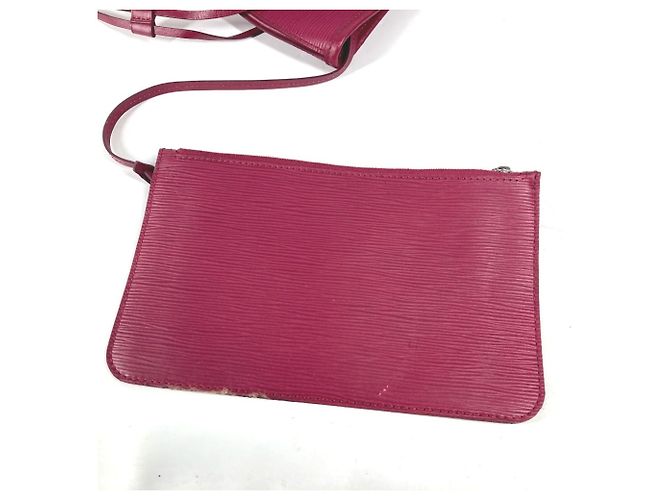 Borsa a Spalla Epi Neverfull MM di Louis Vuitton Rosa - vista 14