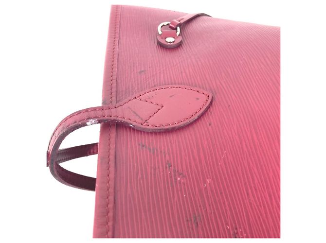 Borsa a Spalla Epi Neverfull MM di Louis Vuitton Rosa - vista 7