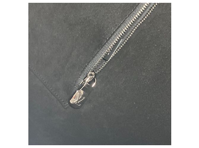 Bolsa de mão Louis Vuitton Monogram Eclipse Split Tote Preto Prata - vista 13