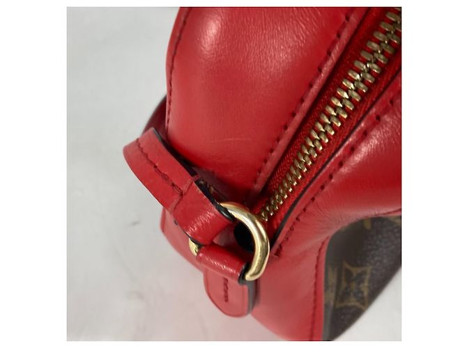 Borsa Pochette Santonge Monogram Louis Vuitton Marrone Rosso - vista 11