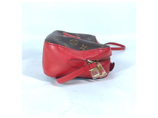 Borsa Pochette Santonge Monogram Louis Vuitton Marrone Rosso - vista 2