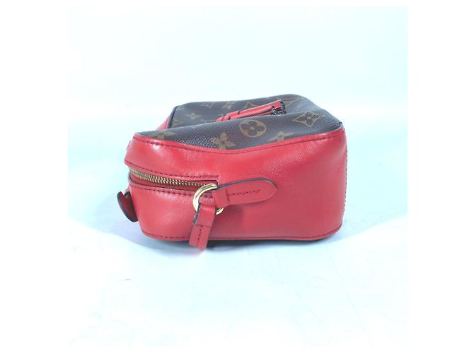Borsa Pochette Santonge Monogram Louis Vuitton Marrone Rosso - vista 3