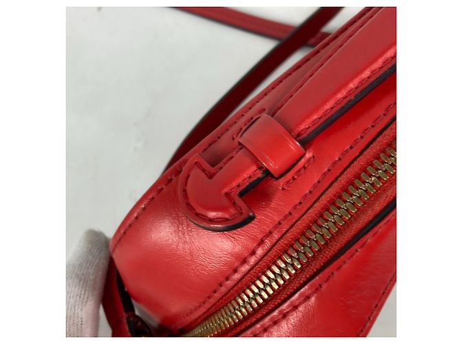 Borsa Pochette Santonge Monogram Louis Vuitton Marrone Rosso - vista 9
