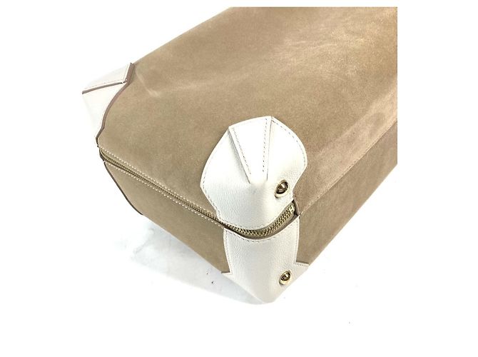 Hermès Bolso Boston de cuero de cabra beige Hermes - vista 10