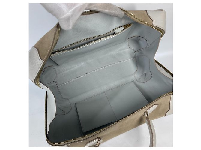 Hermès Bolso Boston de cuero de cabra beige Hermes - vista 12