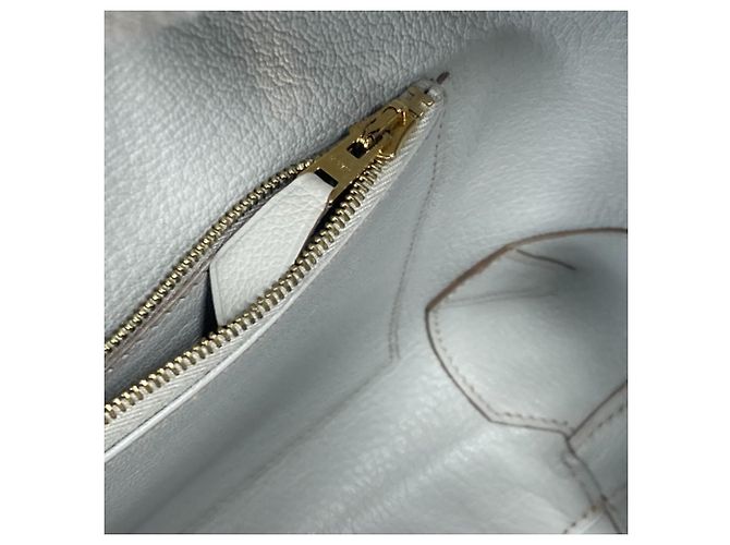 Hermès Bolso Boston de cuero de cabra beige Hermes - vista 15