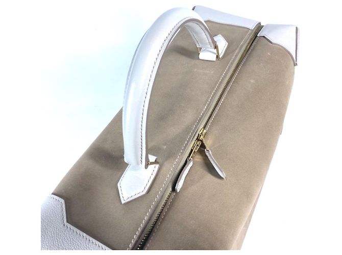 Hermès Bolso Boston de cuero de cabra beige Hermes - vista 6