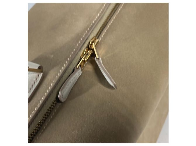 Hermès Bolso Boston de cuero de cabra beige Hermes - vista 7