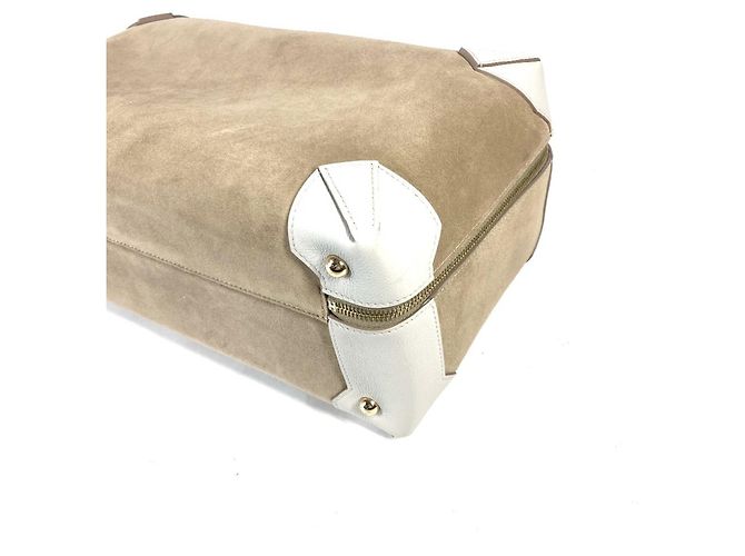 Hermès Bolso Boston de cuero de cabra beige Hermes - vista 9