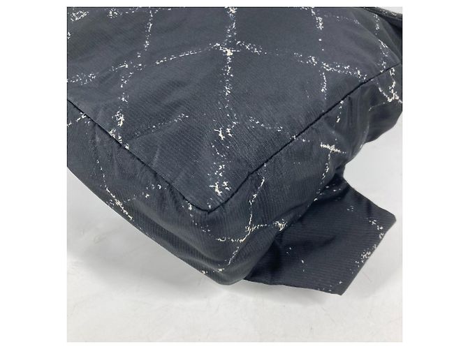 Zaino della vecchia linea di viaggio Chanel Nero Bianco - vista 6