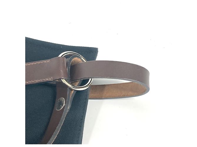 Hermès Borsa tote Hermes Cavallicolor Marrone Nero - vista 11