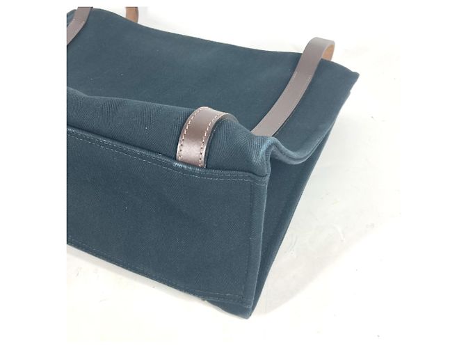 Hermès Borsa tote Hermes Cavallicolor Marrone Nero - vista 6