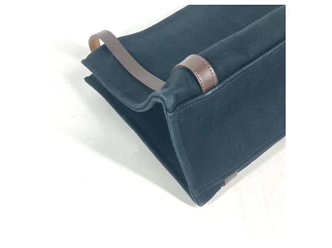 Hermès Borsa tote Hermes Cavallicolor Marrone Nero - vista 7