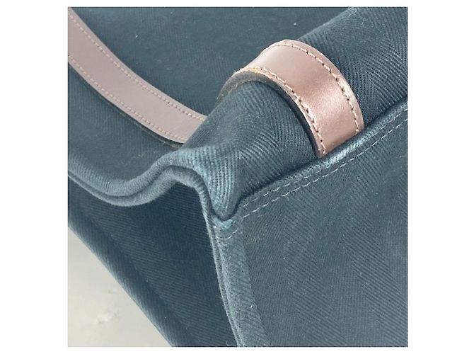 Hermès Borsa tote Hermes Cavallicolor Marrone Nero - vista 8