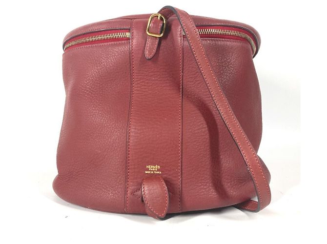 Hermès Borsa Vanity Hermes City Rosso - vista 2