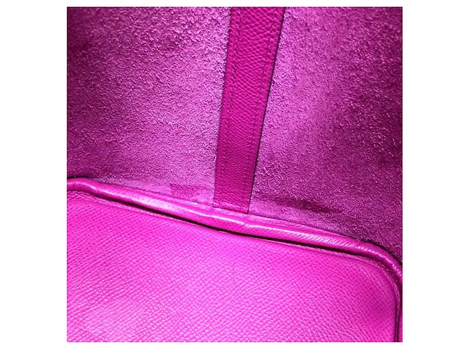 Hermès Borsa Tote Hermes Picotin Lock MM Traceage Porpora - vista 6