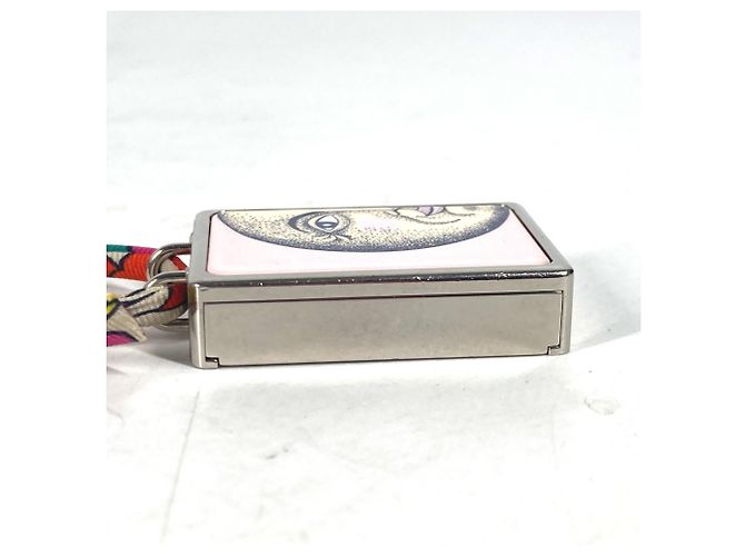 Hermès HERMES Caja de Sueños Motivo Luna Collar de Estuche de Pastillas Plata Multicolor - vista 4