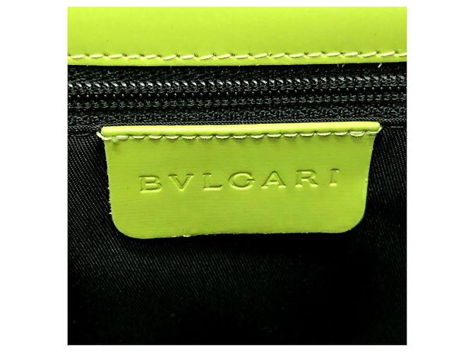 Bulgari Borsa a spalla in pelle e nylon Bvlgari Blu Verde chiaro - vista 12