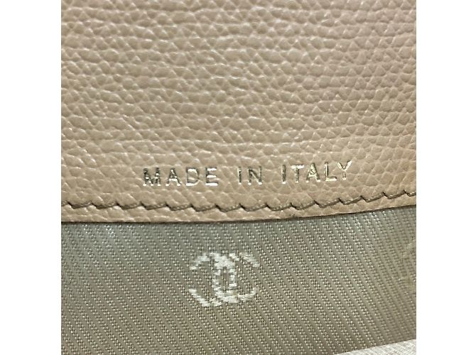 Portafoglio lungo bi-fold Chanel Coco Button Beige - vista 12