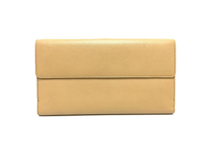 Portafoglio lungo bi-fold Chanel Coco Button Beige - vista 2