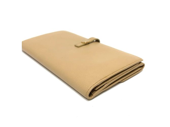 Portafoglio lungo bi-fold Chanel Coco Button Beige - vista 5