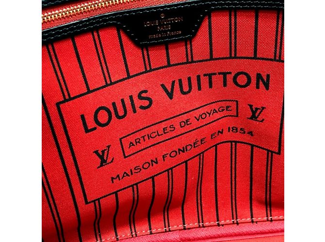 Borsa tote Neverfull MM Louis Vuitton World Tour Marrone - vista 17
