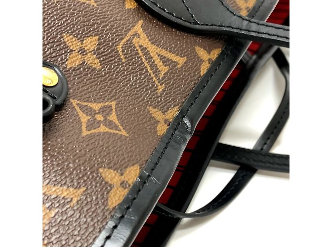 Borsa tote Neverfull MM Louis Vuitton World Tour Marrone - vista 9