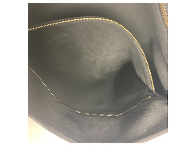 Borsa Tote Louis Vuitton Monogram Soufflot NV MM Marrone Nero - vista 13
