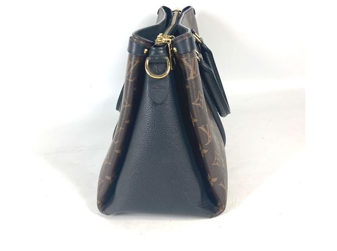 Borsa Tote Louis Vuitton Monogram Soufflot NV MM Marrone Nero - vista 2