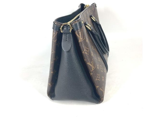 Borsa Tote Louis Vuitton Monogram Soufflot NV MM Marrone Nero - vista 3