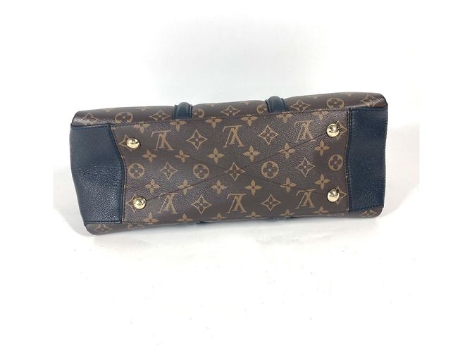 Borsa Tote Louis Vuitton Monogram Soufflot NV MM Marrone Nero - vista 4