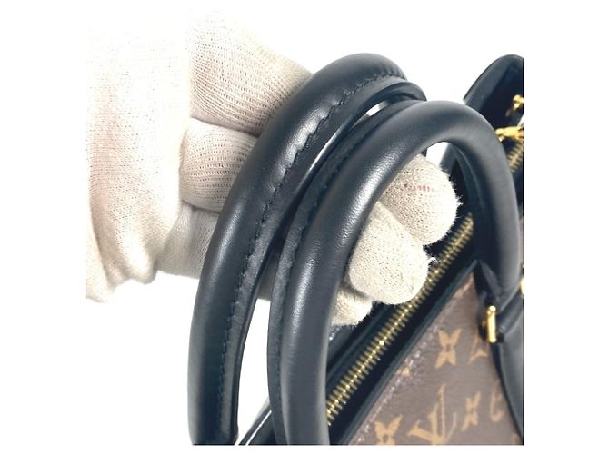 Borsa Tote Louis Vuitton Monogram Soufflot NV MM Marrone Nero - vista 8