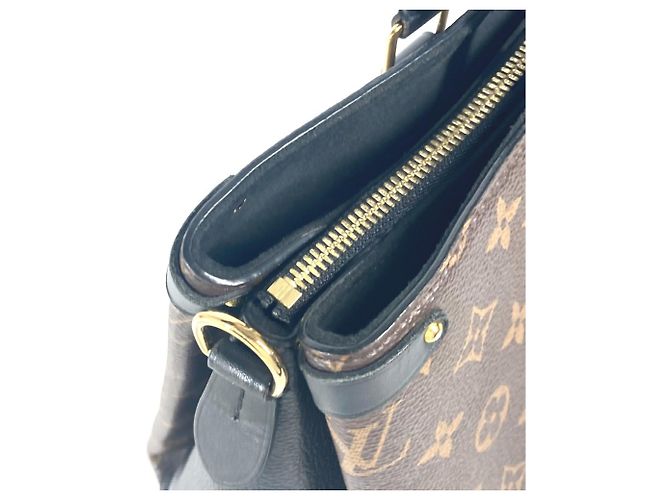 Borsa Tote Louis Vuitton Monogram Soufflot NV MM Marrone Nero - vista 9