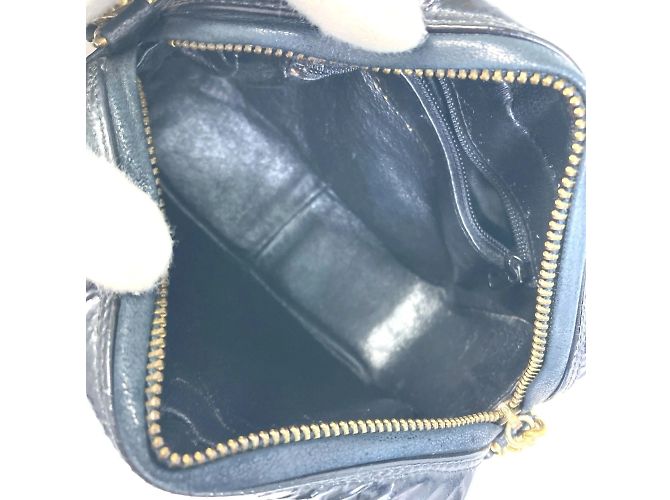 Chanel CC Coco Mark Pochette Quaste Ketten Schultertasche Schwarz - Ansicht 12
