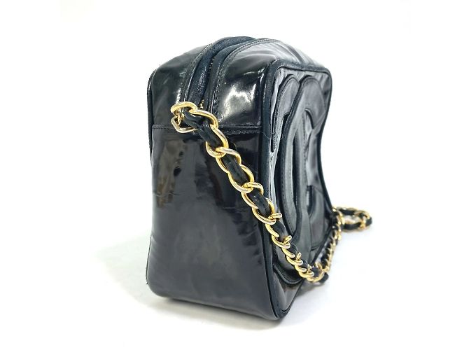 Chanel CC Coco Mark Pochette Quaste Ketten Schultertasche Schwarz - Ansicht 3