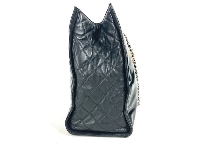 Rossetto Chanel CC Coco Mark con borsa a spalla con catena Nero - vista 4
