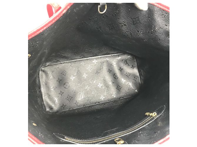Borsa Neverfull MM Urs Fischer LVxUF di Louis Vuitton M45544 Nero Rosso - vista 7