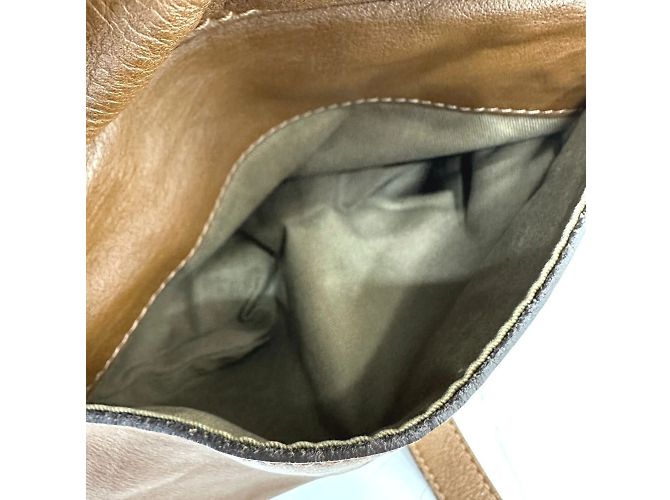Céline Bolsa de mão acolchoada Celine em couro bege - vista 15