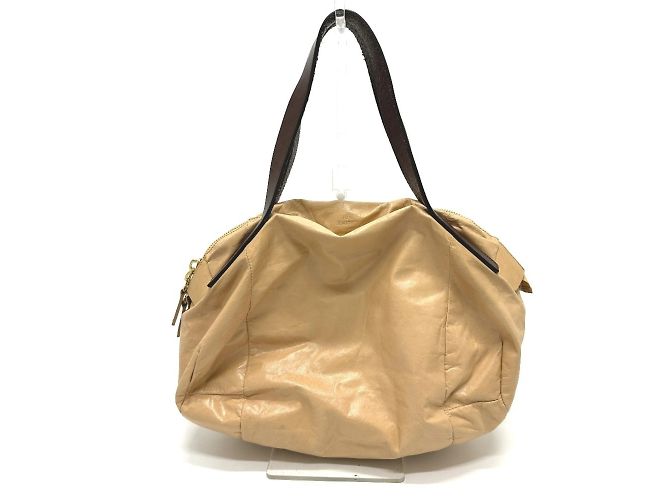 Céline Bolsa de mão acolchoada Celine em couro bege - vista 2