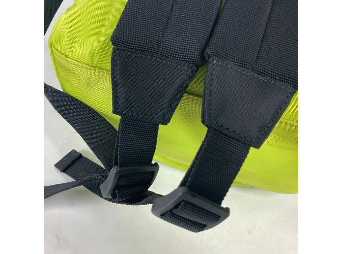 Balenciaga Explorer Logo Rucksack Schwarz Gelb - Ansicht 14