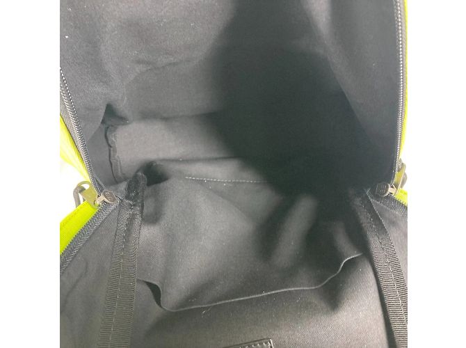 Balenciaga Explorer Logo Rucksack Schwarz Gelb - Ansicht 17