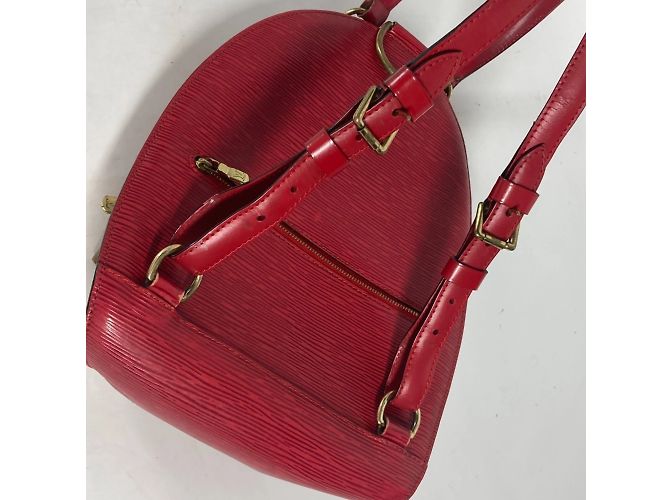 Zaino Mabillon Epi Louis Vuitton Rosso - vista 11