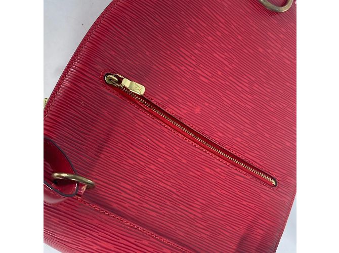 Zaino Mabillon Epi Louis Vuitton Rosso - vista 12